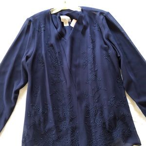 Caribe XL evening wear. Never worn. 34” long sheer jacket, shell and pants. $120